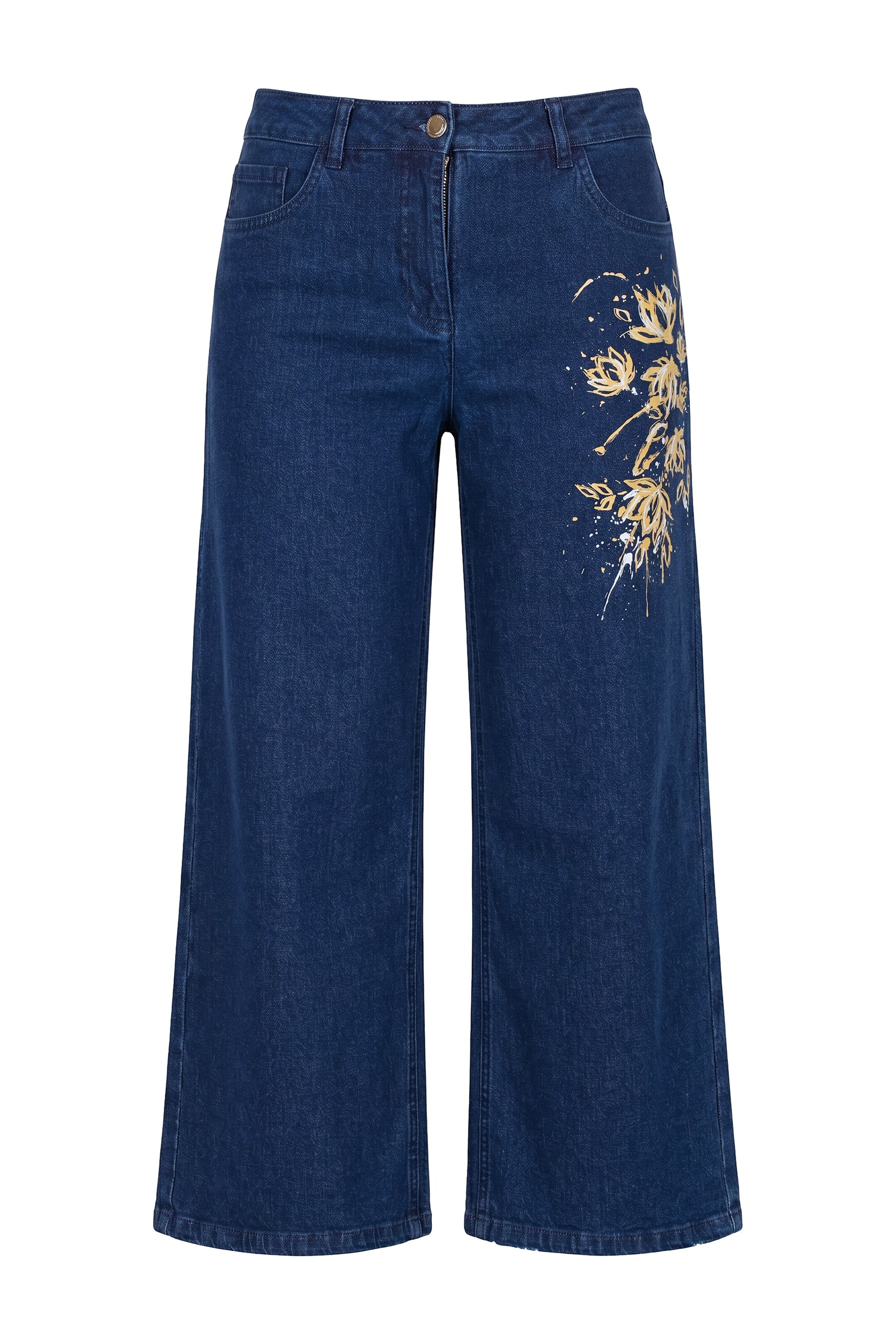 Angel of Style Jeans in 32-34 in blue denim / gelb / weiß, Produktansicht