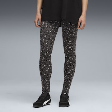 Skinny Pantalon de sport 'Essentials ' PUMA en noir : devant