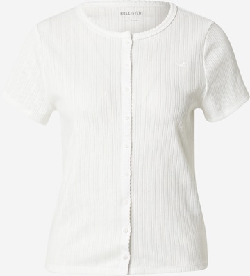 Cardigan HOLLISTER en blanc : devant