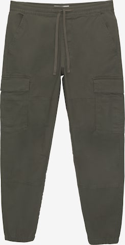 Pantalon cargo Pull&Bear en vert : devant