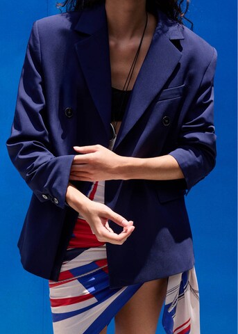 MANGO Blazer 'Centauri' in Blau: Vorderseite