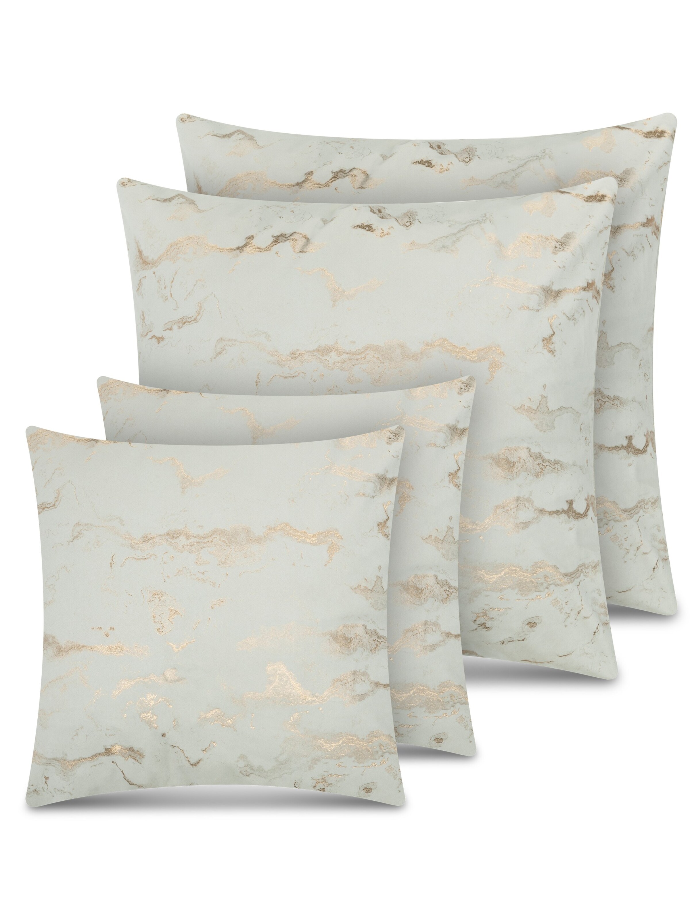 Coussins ' Carrara ' Aspero en blanc : devant