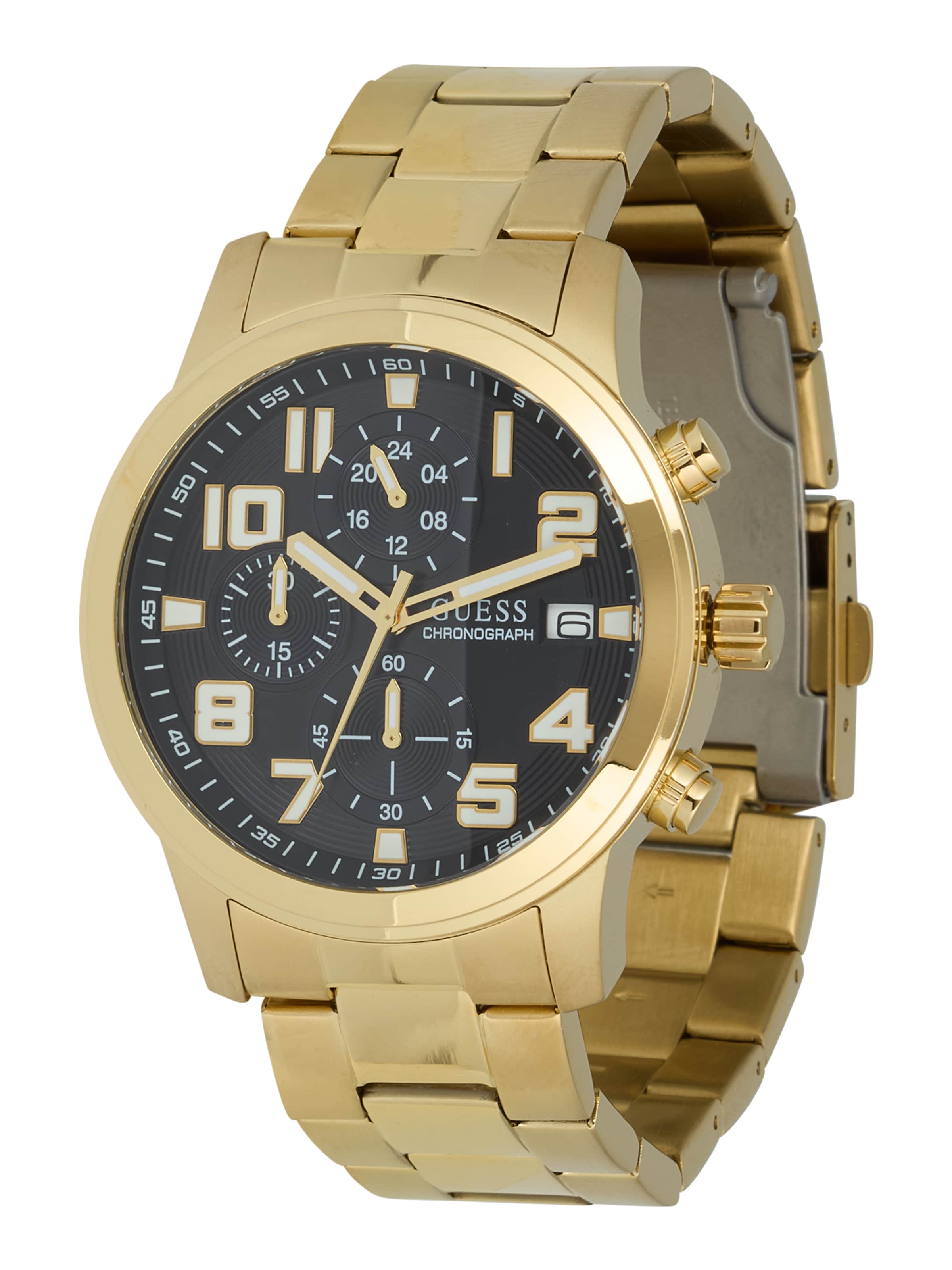 GUESS Uhr 'ATTICUS' in Gold: Vorderseite