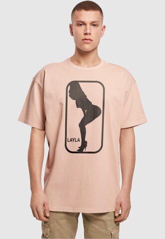 Merchcode Shirt 'Layla Dance' in Pink: front