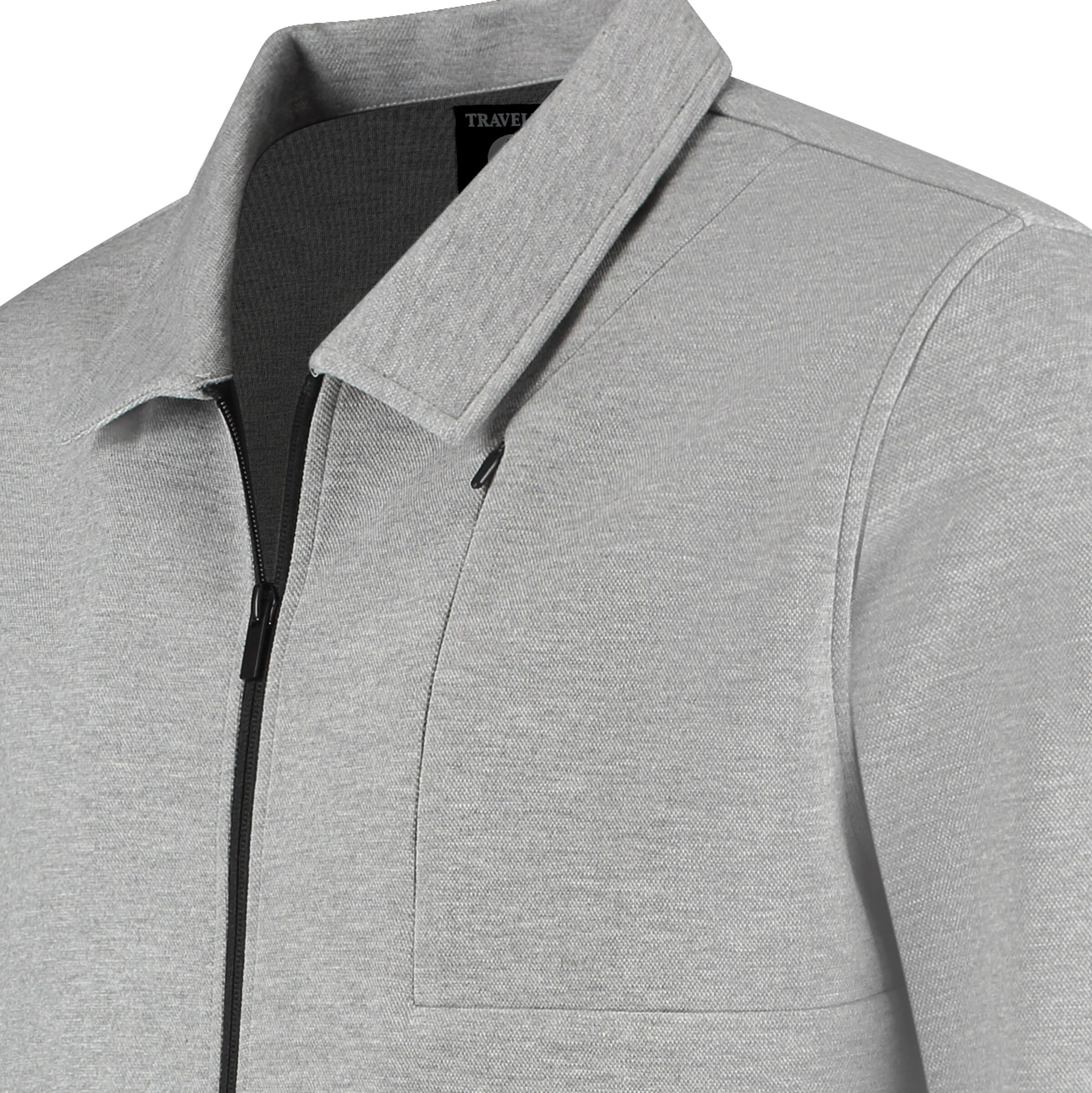 Travelin Fleece jacket 'Njord' in Grey