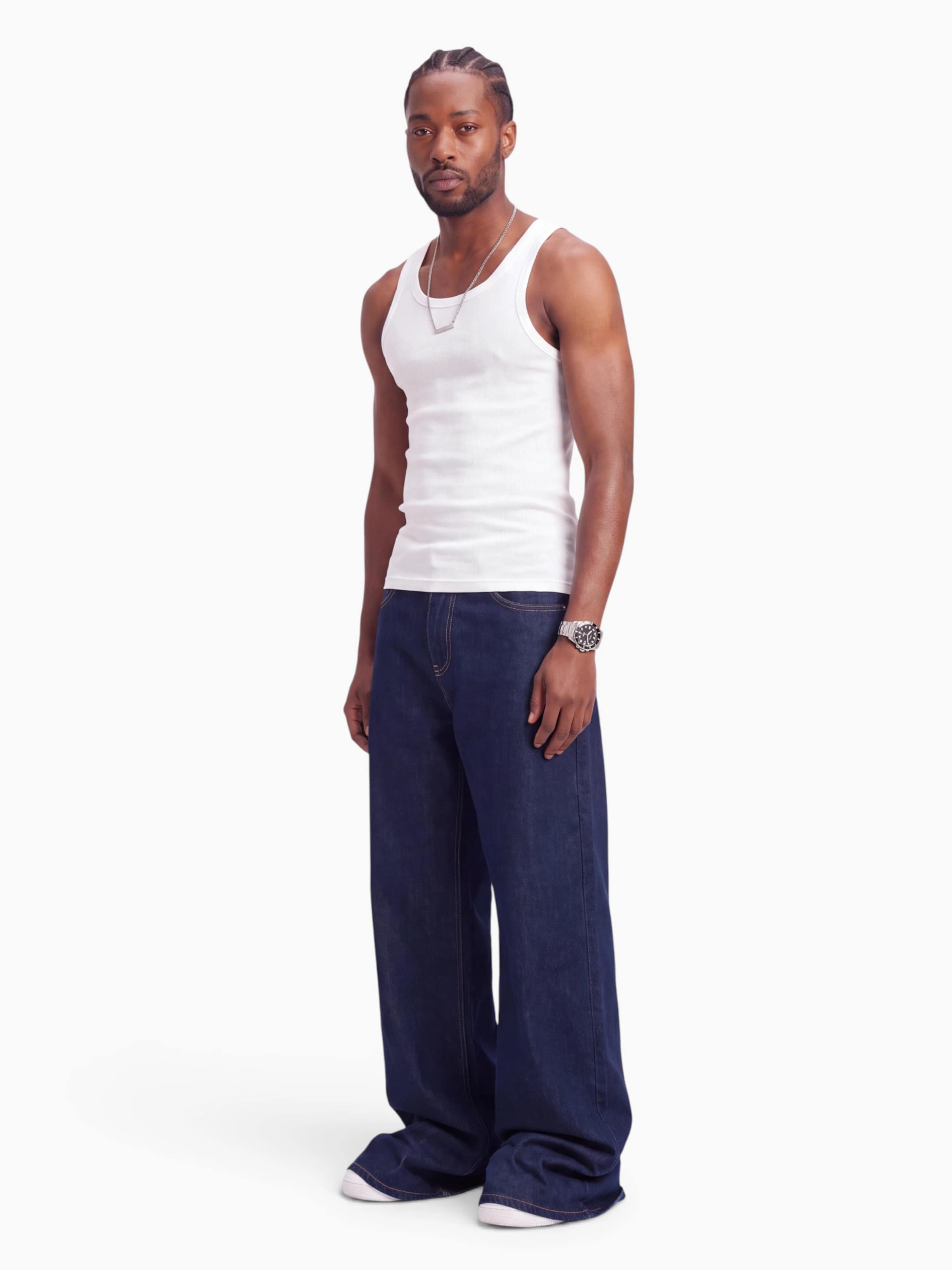 NCO Shirt in Wit: voorkant