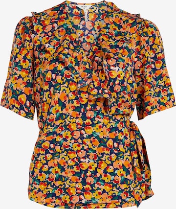 OBJECT Bluse 'PAPAYA BOBBIE' i blå: forside