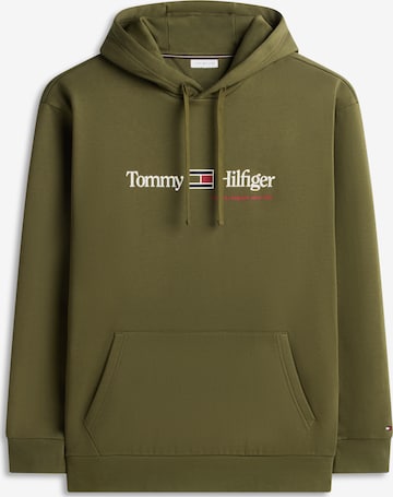 žalia TOMMY HILFIGER Megztinis be užsegimo: priekis
