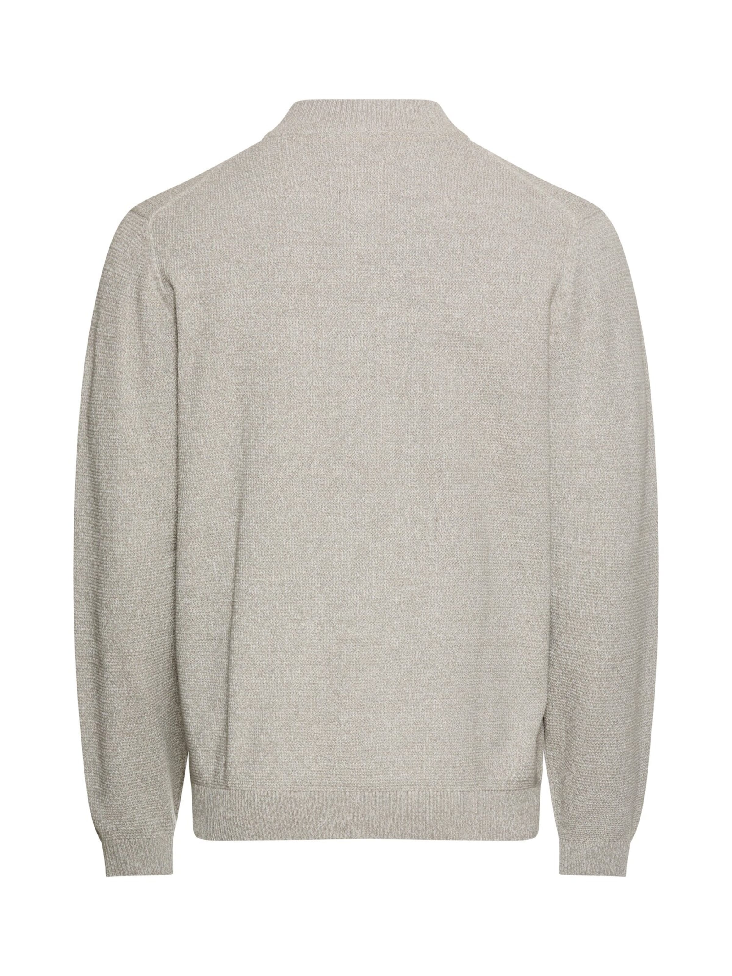 CAMEL ACTIVE Strickjacke mit Bomberkragen in Grau