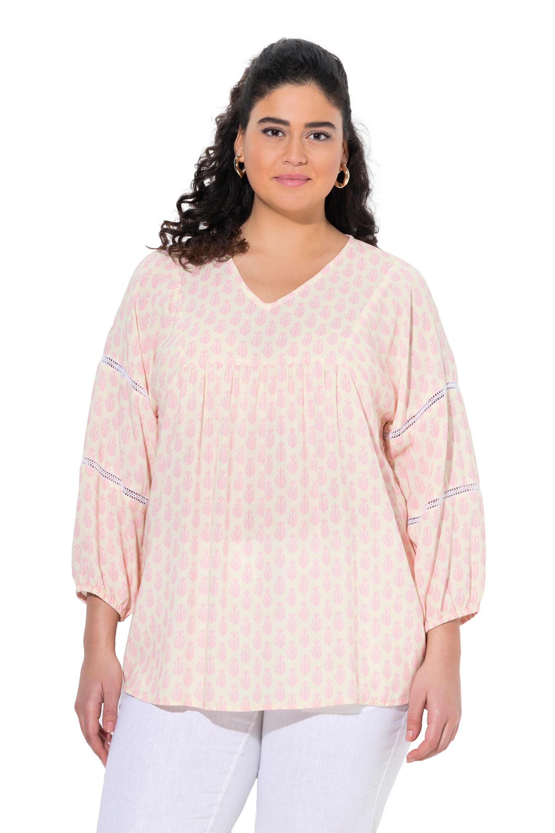 Ulla Popken Tunic in Beige: front