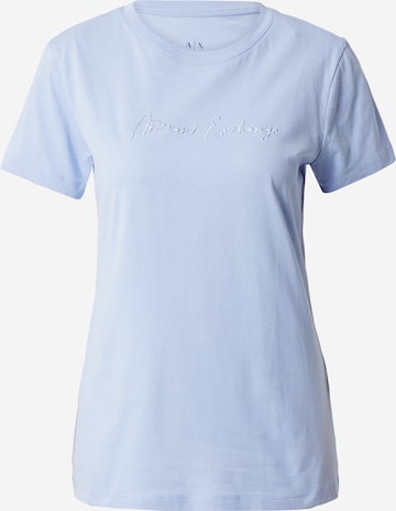 T-shirt ARMANI EXCHANGE en bleu : devant