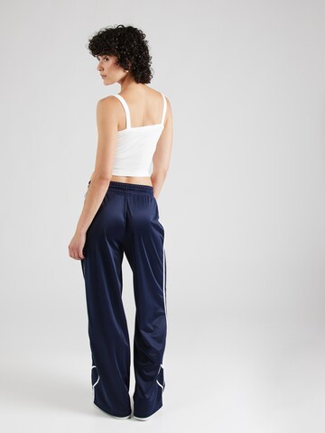 Monki - Pierna ancha Pantalón en azul