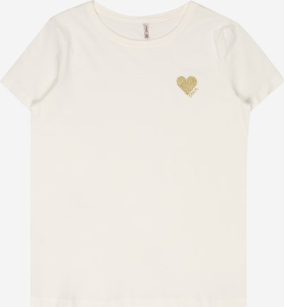 Tricou 'Kita' KIDS ONLY pe auriu / alb, Vizualizare produs