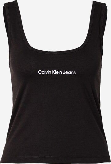 Calvin Klein Jeans Τοπ σε μαύρο / λευκό, Άποψη προϊόντος