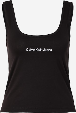 Calvin Klein Jeans Топ в Черный: спереди