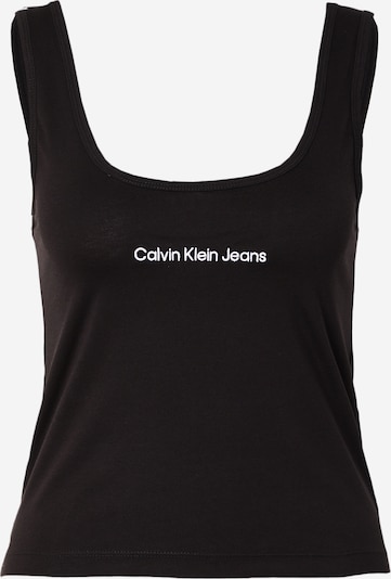 Calvin Klein Jeans Top | črna / bela barva, Prikaz izdelka