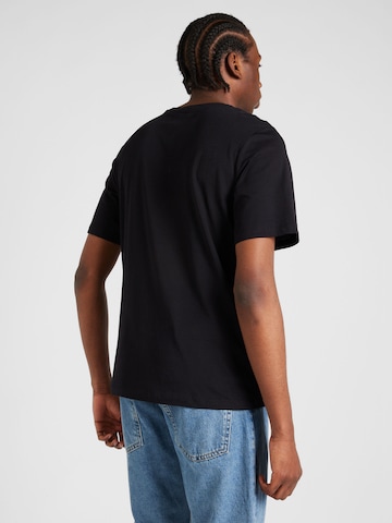 Tricou 'FOLIE' de la JACK & JONES pe negru