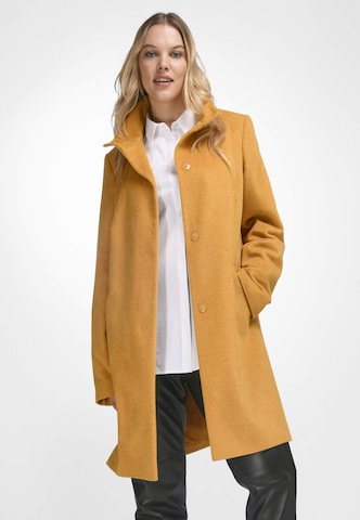 Anna Aura Between-Seasons Coat in Yellow: front