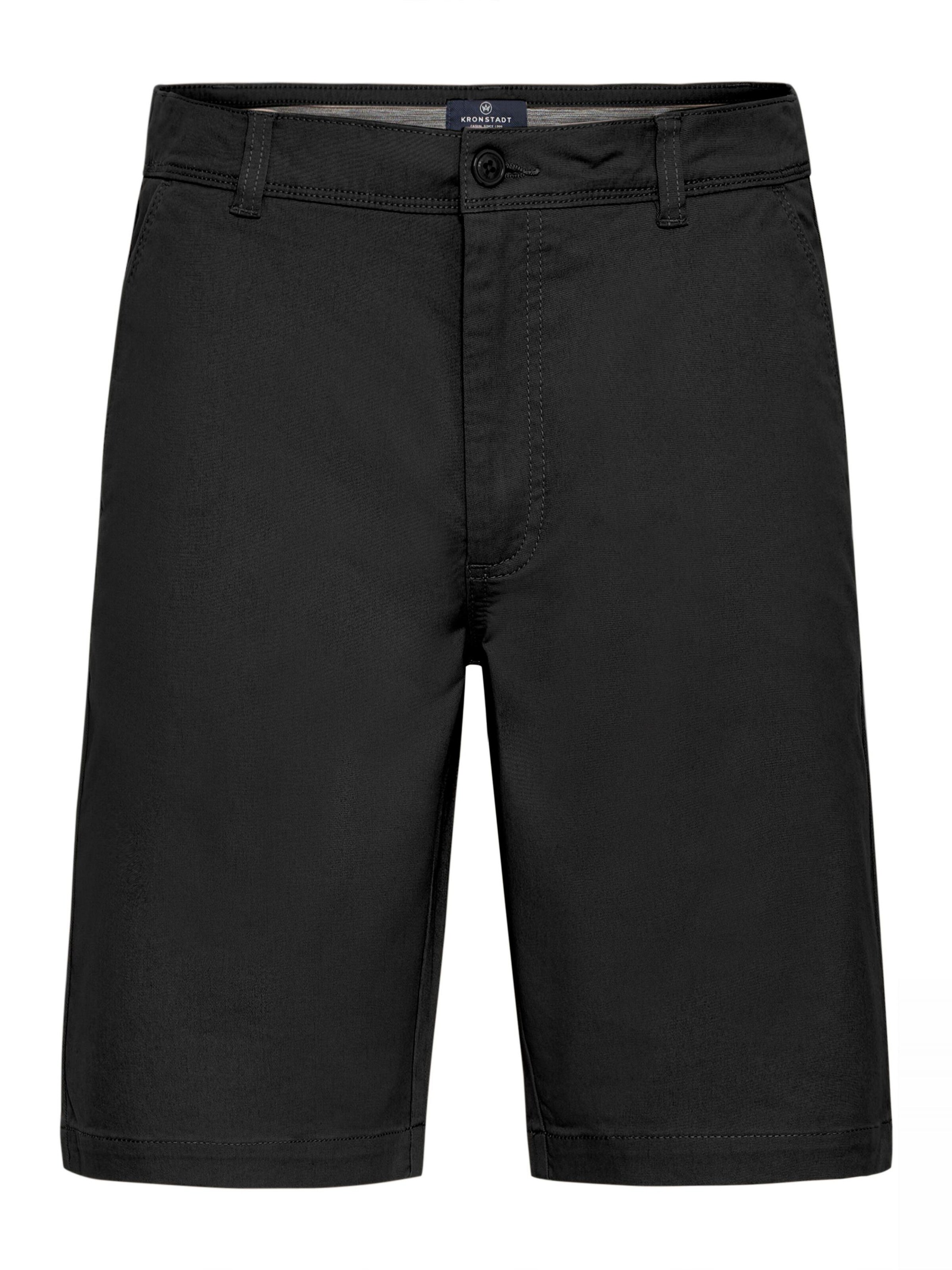 Regular Pantalon chino 'KSCummings' Kronstadt en noir : devant