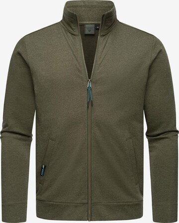 Ragwear Sweat jacket 'Miet' in Green: front