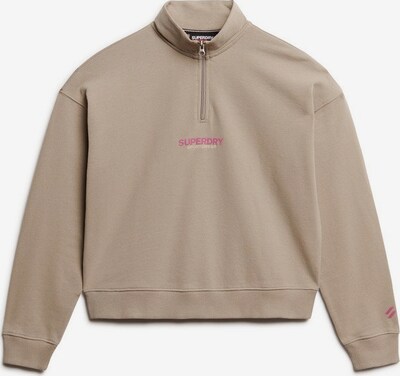 Superdry Sportief sweatshirt in de kleur Beige / Pink / Wit, Productweergave