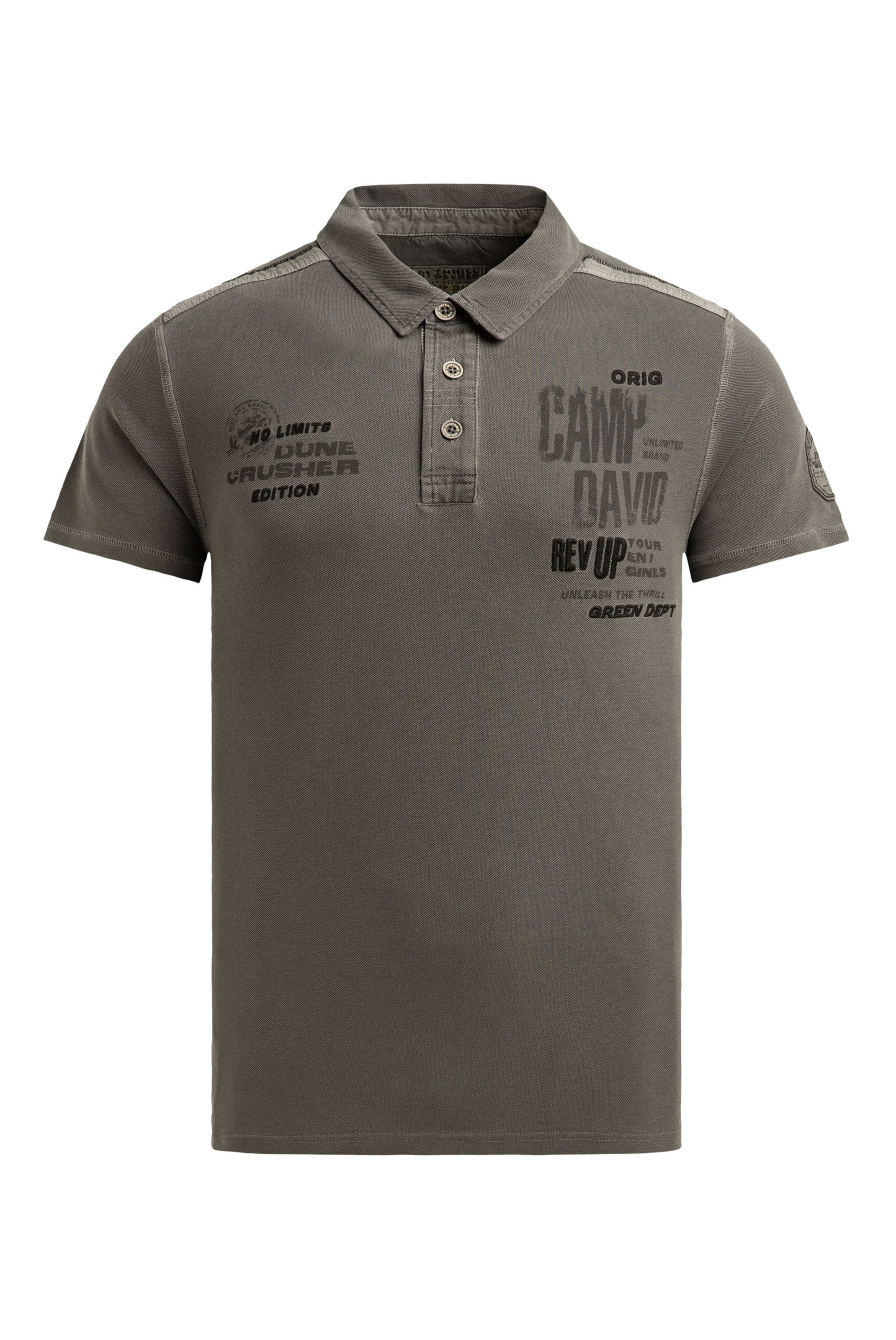CAMP DAVID Shirt in Brown: front