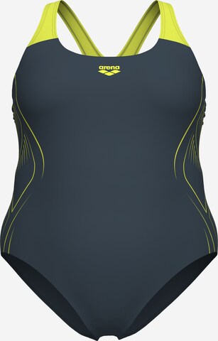 ARENA Active Swimsuit in Blue: front