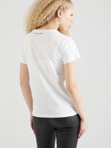 Karl Lagerfeld Μπλουζάκι 'Ikonik lny' σε λευκό