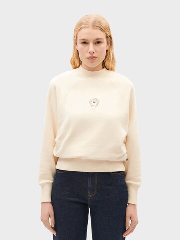 Thinking MU - Sweatshirt 'Fantine' em bege: frente