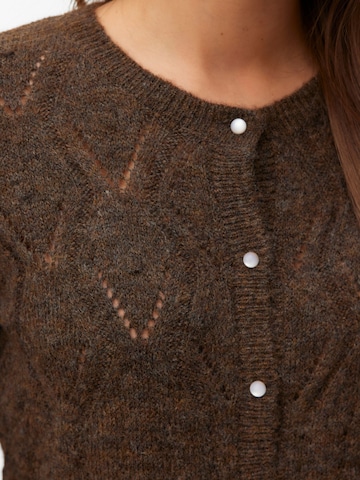 VERO MODA Strickjacke 'SAIA' in Braun