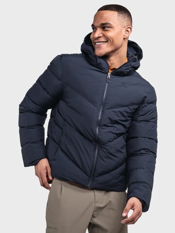 Schöffel Funktionsjacke ' Urban Ins Jacket Style Lodos' in Blau: Vorderseite