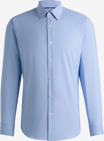 BOSS Regular Fit Businessemd 'P-JOE' in Blau: Vorderseite