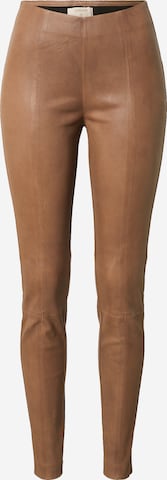 Cream Skinny Leggings 'Laja' in Braun: predná strana