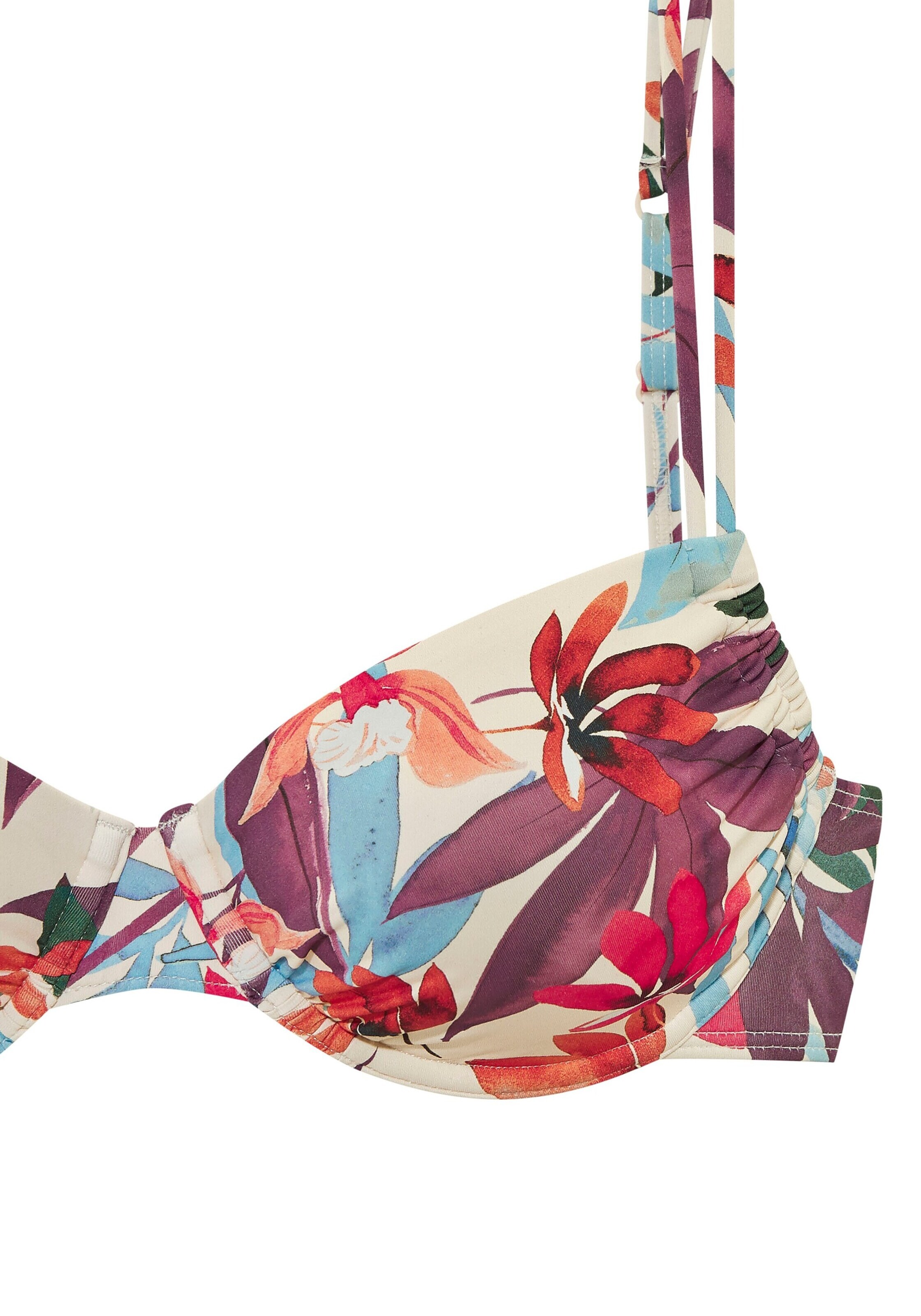 LASCANA T-Shirt Bikinitop in Beige