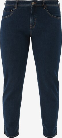 TRIANGLE Slimfit Jeans in Blauw: voorkant