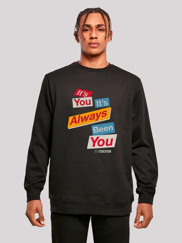 F4NT4STIC Sweatshirt 'Sex Education It Always Been You Netflix TV Series' in Zwart: voorkant