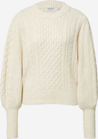 MSCH COPENHAGEN Sweater 'Iveta Peony' in Beige: front