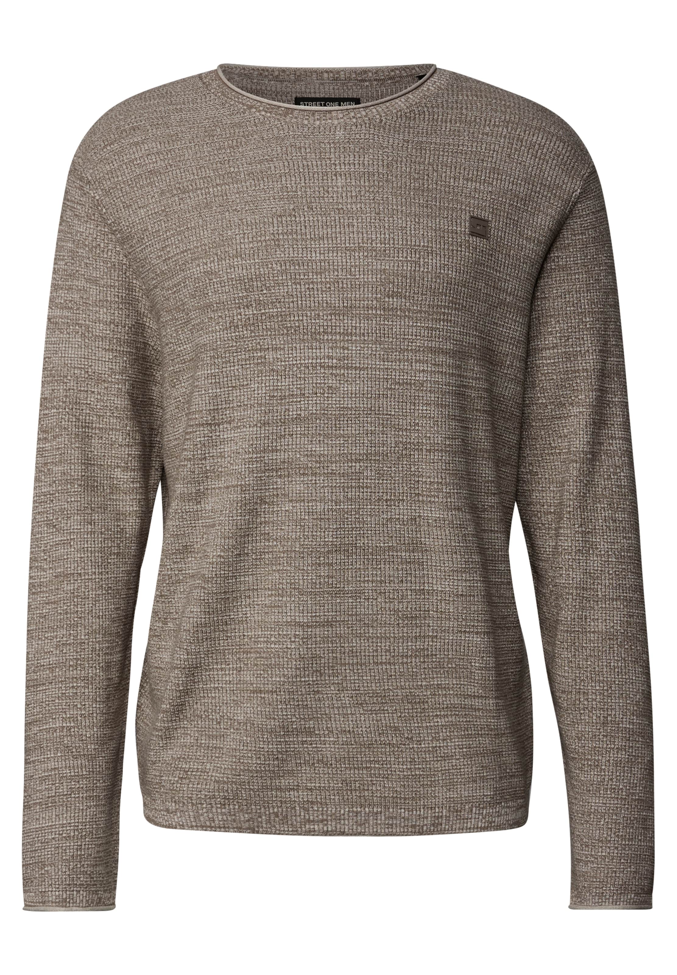 Street One MEN Pullover in Braun: Vorderseite