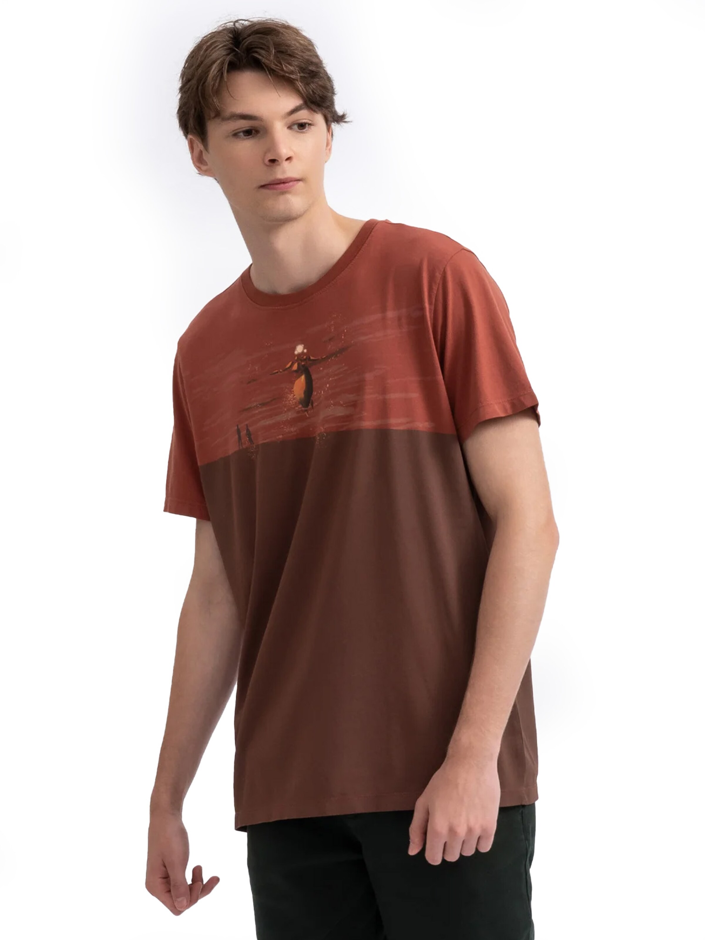 T-Shirt 'Shield Maiden' Kaft en rouge