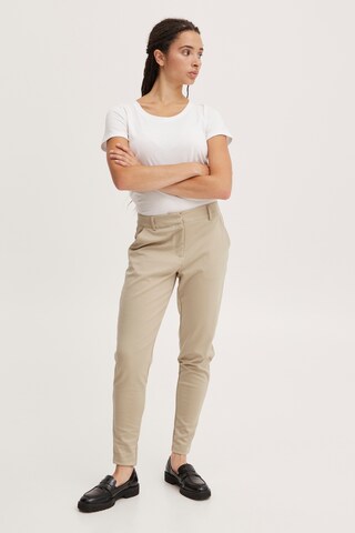 ICHI Slim fit Pants 'Kate' in Beige