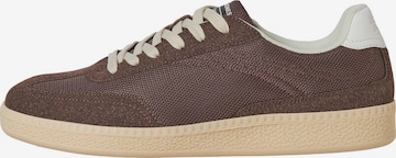 Baskets basses JACK & JONES en marron : devant