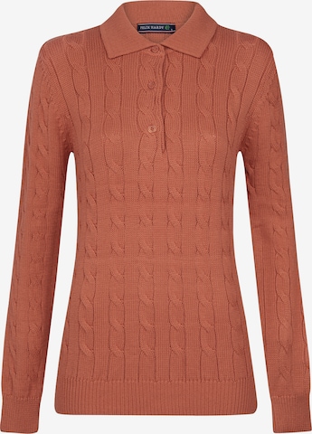 Pull-over Felix Hardy en orange : devant