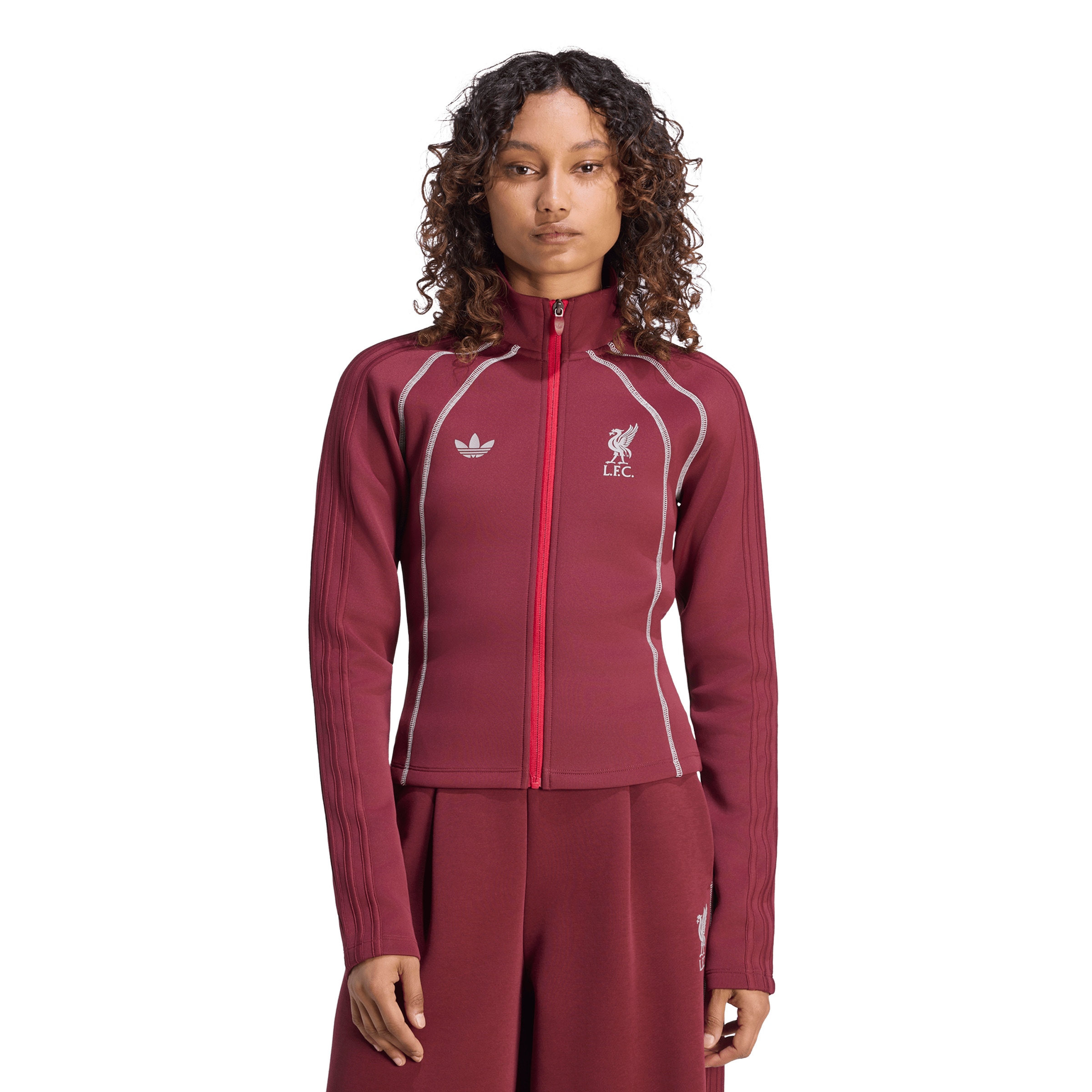 ADIDAS PERFORMANCE Спортивная куртка 'LFC SPACER' в Красный: спереди