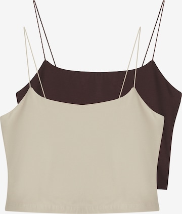 Haut Trendyol en beige : devant