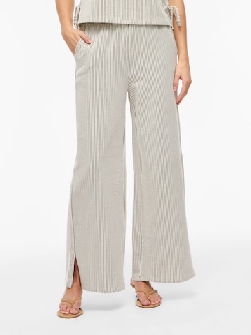 VILA Wide Leg Bukser i grå: forside