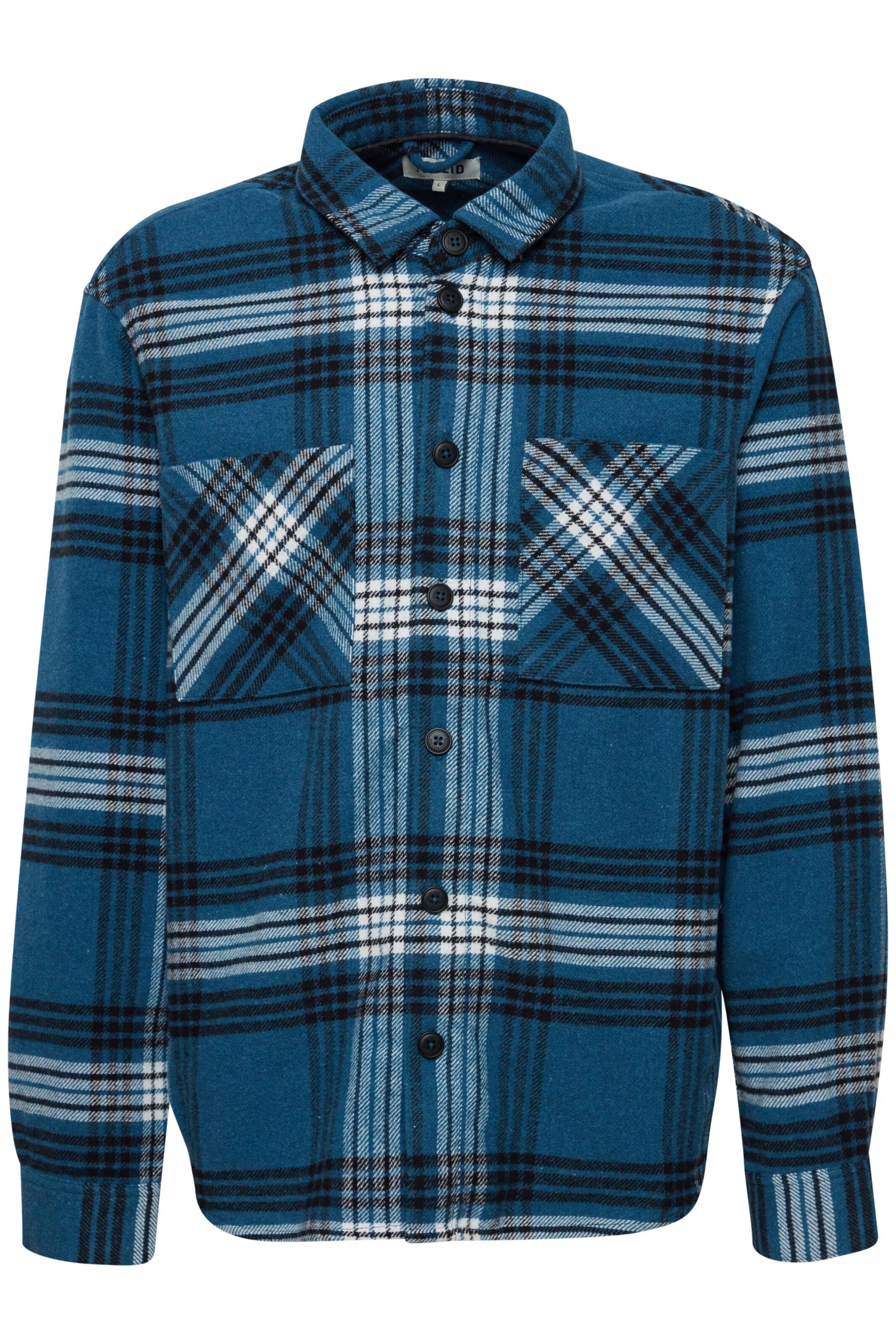 !Solid Slim fit Overhemd 'Aakon' in Blauw: voorkant