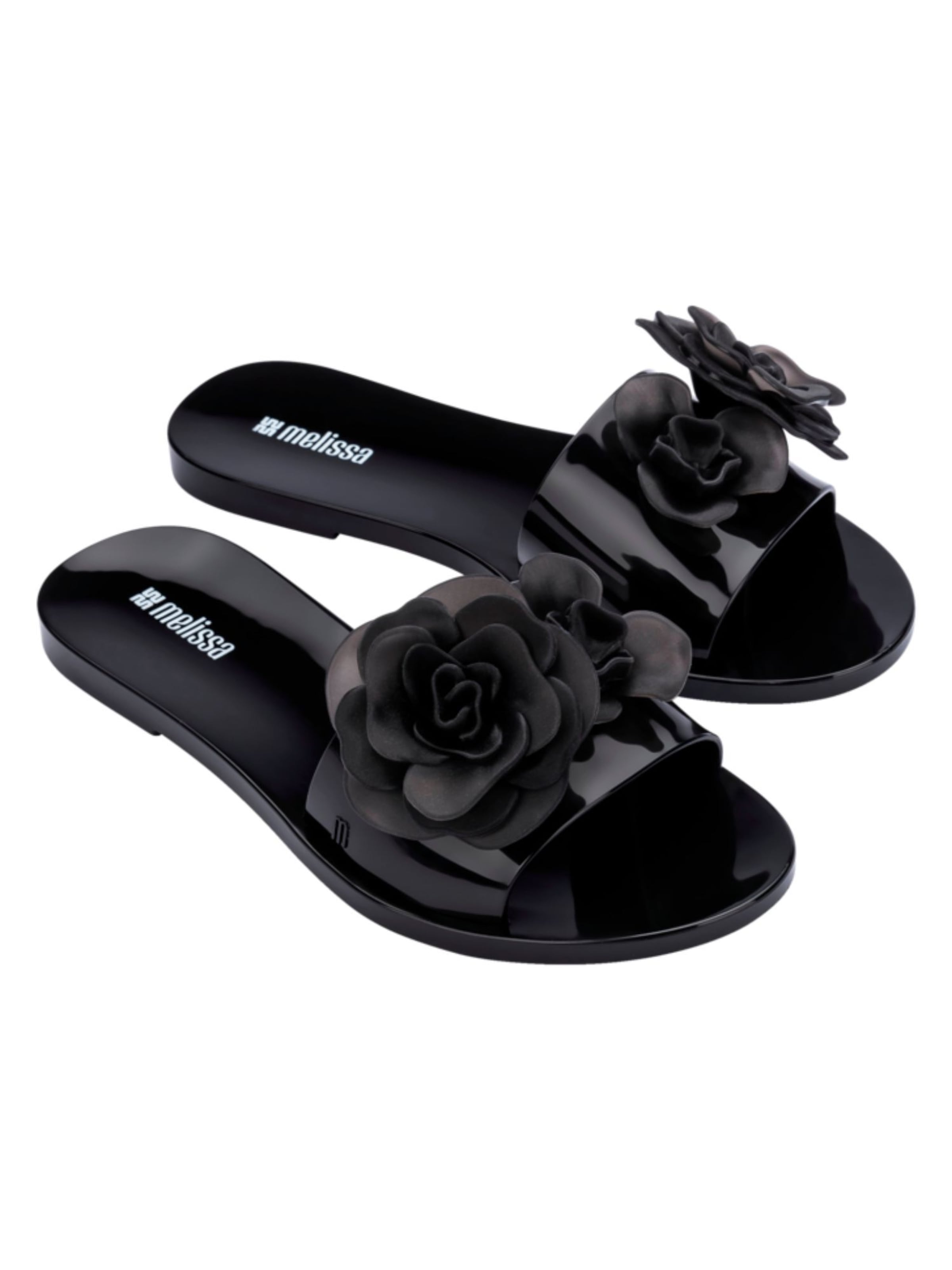 MELISSA Mule 'Babe Petals' in Black