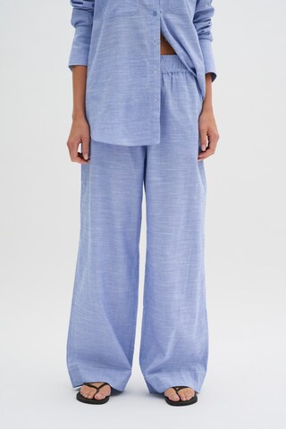 My Essential Wardrobe Wide Leg Hose in Blau: Vorderseite