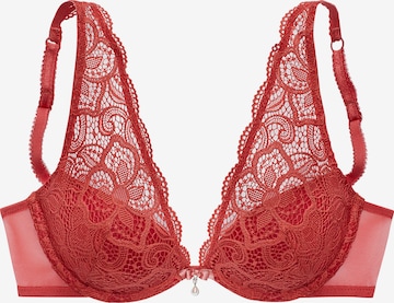 LASCANA Triangel BH in Rood: voorkant
