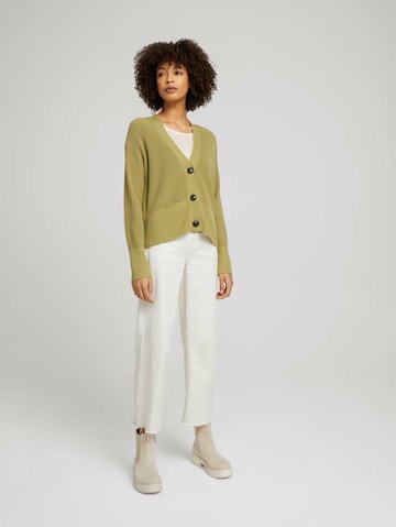 TOM TAILOR Knit Cardigan in Green